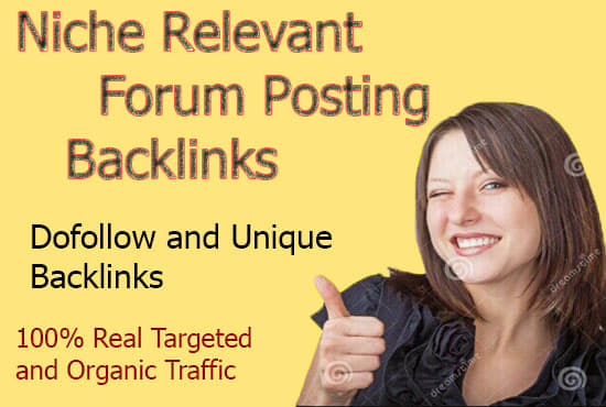 I will do forum posting niche forum post quality forum backlinks