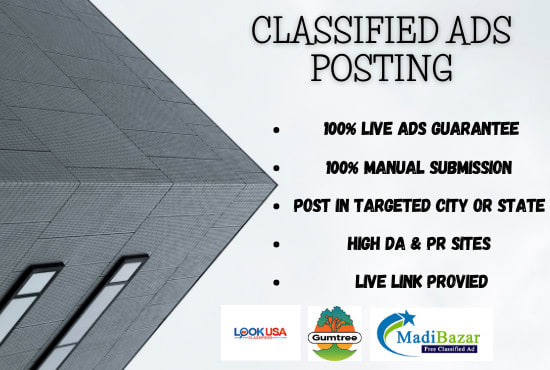 I will do free classified ad posting in USA UK sites