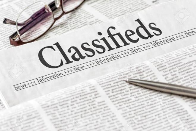 I will do free classified ads posting for you
