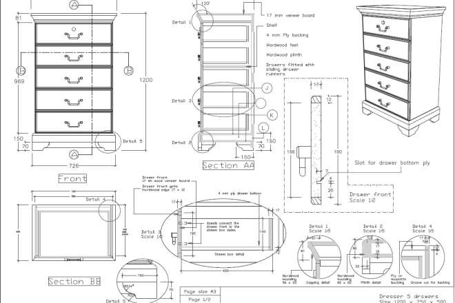 I will do furniture designing and generate the dxf files