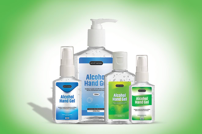 I will do hand sanitizer label and packaging design