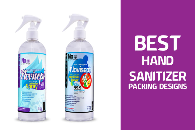 I will do hand sanitizer label design in 24 hour