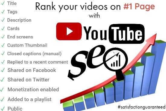 I will do high quality SEO service to improve youtube video ranking