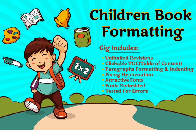 I will do ingram spark ingram children book formatting