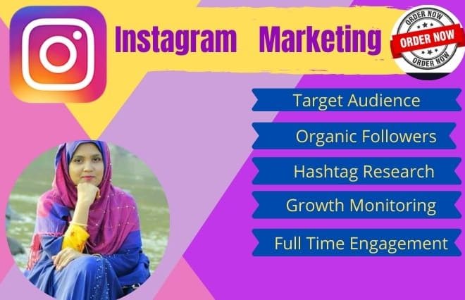 I will do instagram marketing for organic growth and engagement