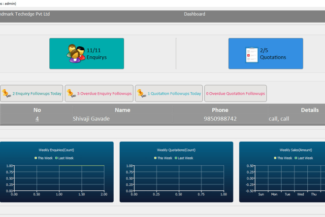 I will do lead management desktop and web application