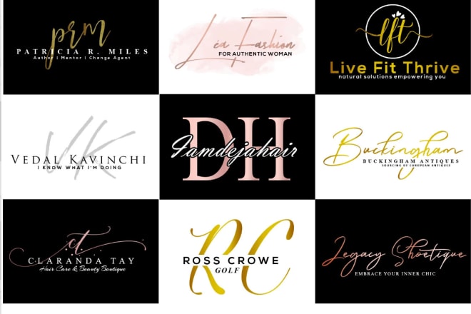 I will do luxury signature logo with initials