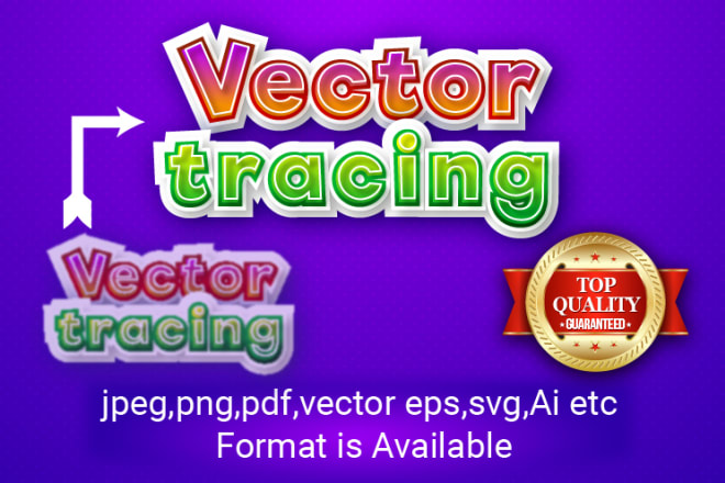 I will do manually vector tracing,convert to raster logo to vector