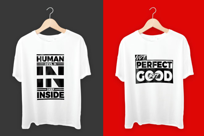 I will do minimalist custom t shirt or any clothing design