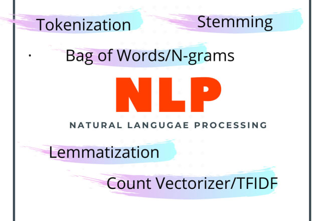 I will do nlp natural language processing topic modeling, sentimental text analysis