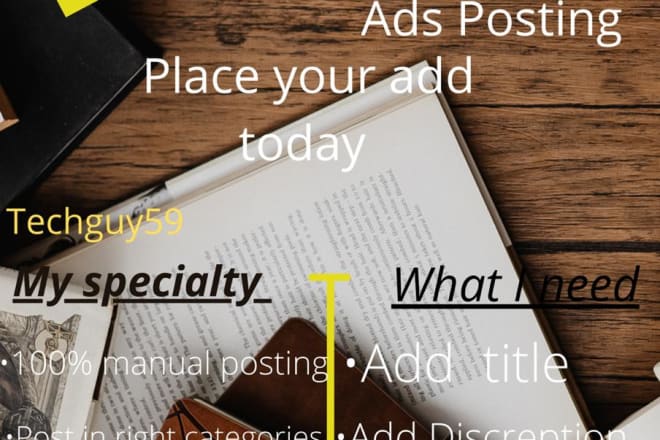 I will do online classified ads posting