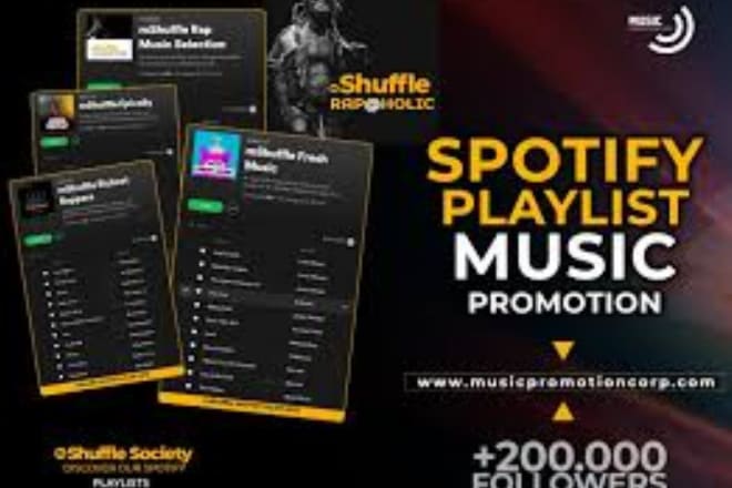 I will do organic spotify music promotion viral spotify marketing