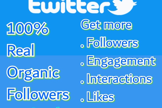 I will do organic twitter growth and promotion