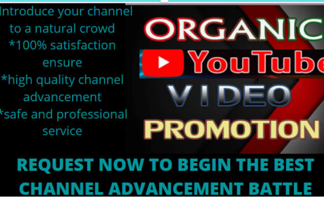 I will do organic viral youtube promotion marketing review to increase subscribers