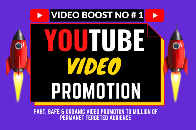 I will do organic youtube video promotion