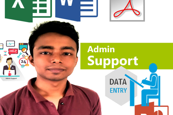 I will do perfect data entry and admin support work
