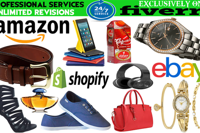 I will do photoshop editing for amazon, ebay, shopify product photo