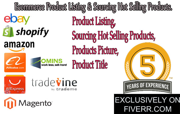 I will do product listing for ebay amazon shopify magneto