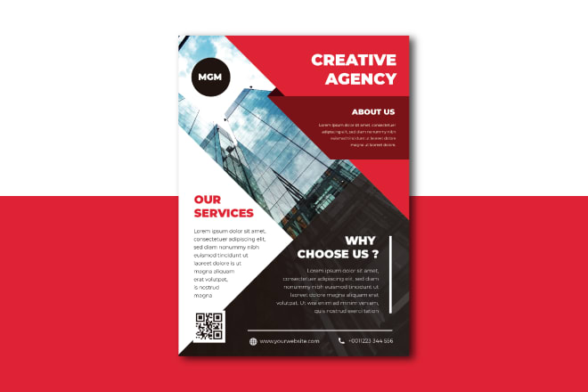 I will do professional flyer, brochure designs for businesses or events