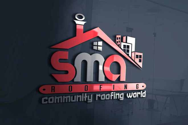 I will do real estate, roofing, construction logo