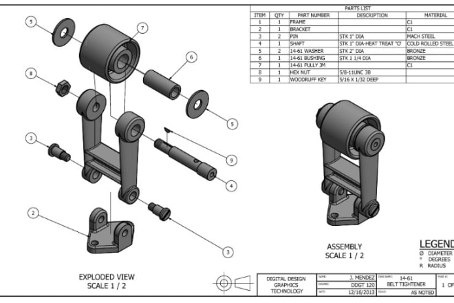 I will do technical drawing, mechanical design and 3d cad modeling