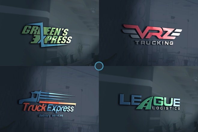 I will do transport logistic trucking logo with unlimited revision