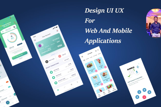 I will do UI UX design for mobile app or website with prototype