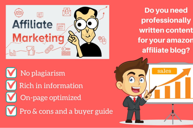 I will do unique amazon affiliate article writing or SEO writing