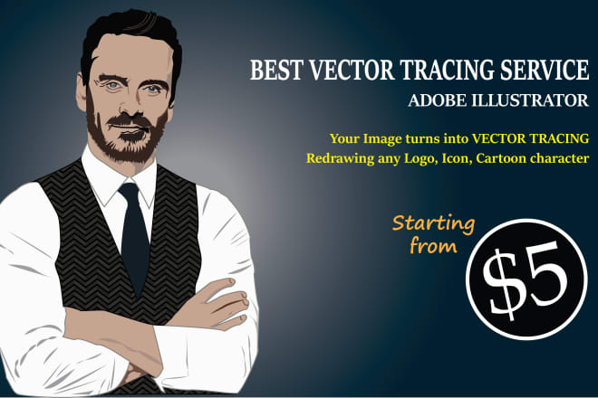 I will do vector trace, turn raster to vector, vector illustration