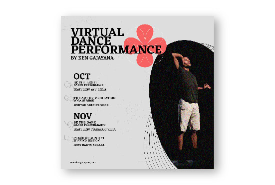 I will do virtual event poster design