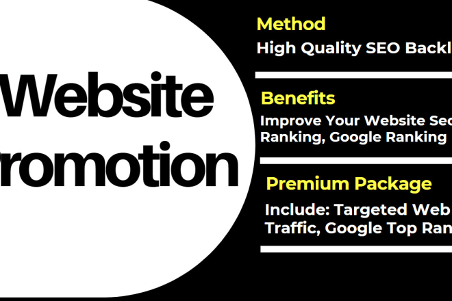 I will do website promotion, google top ranking, seo link building