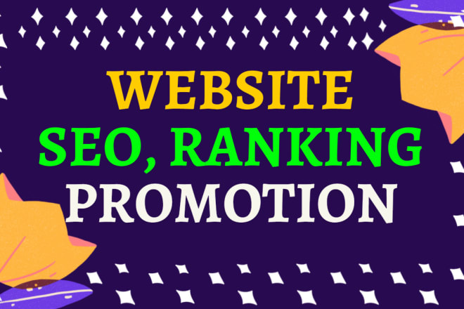 I will do website promotion to improve website seo