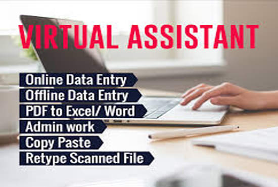 I will do work with you as a virtual assistant
