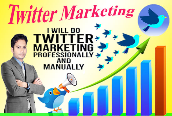 I will do your twitter marketing and promotion for grow followers