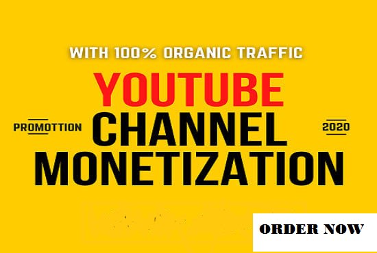 I will do youtube promotion for channel monetization
