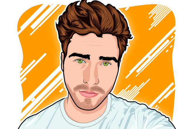 I will draw a cartoon avatar of your photo