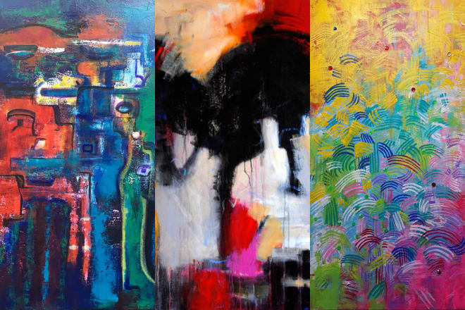 I will draw a custom abstract art or digital abstract art