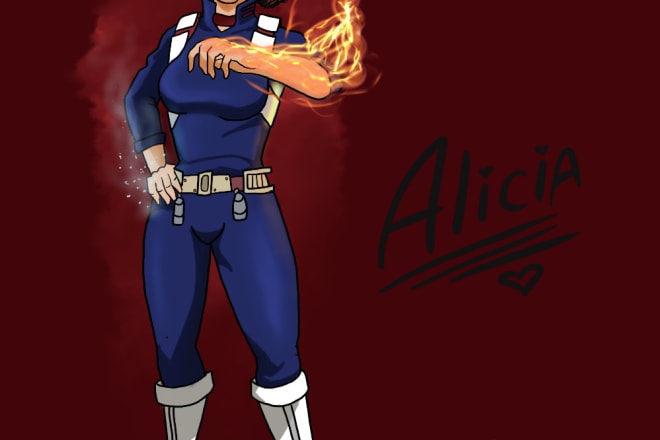 I will draw a custom cosplay artwork