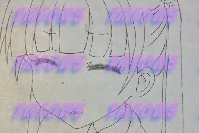 I will draw an anime or manga character for you