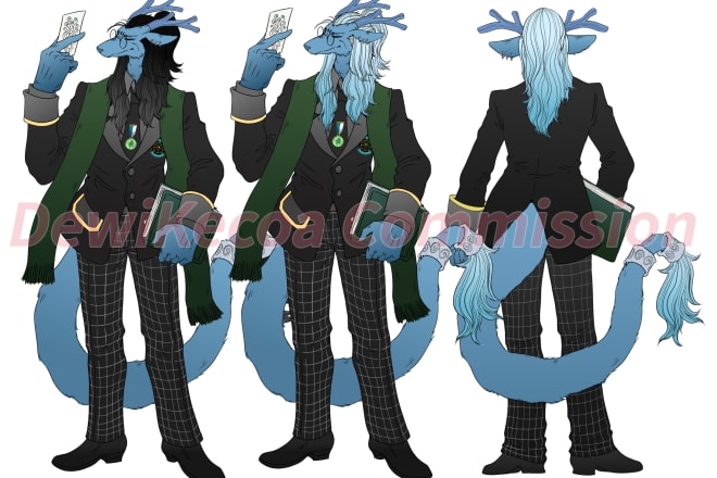 I will draw character sheet from a reference or description