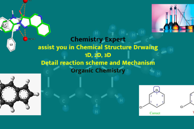 I will draw chemical structures for research project work