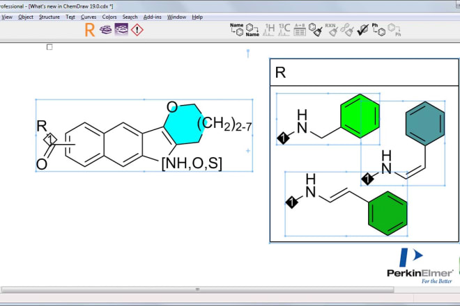 I will draw chemical structures,mechanisms with chemdraw