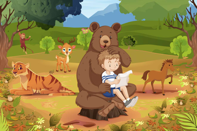 I will draw children book illustration, formatting children book
