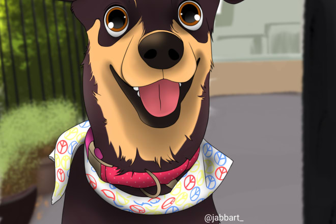 I will draw disney pet illustration