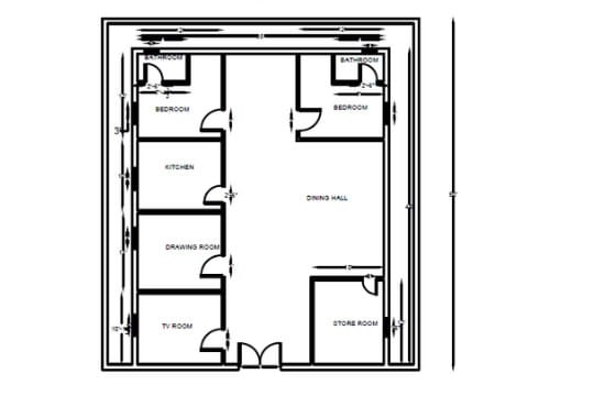 I will draw floor plans, elevations, and sections