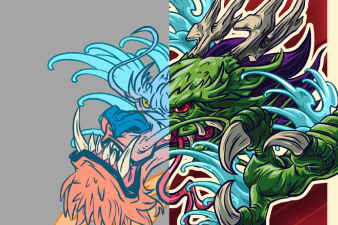 I will draw vector illustrations for advertisement or fan art pro