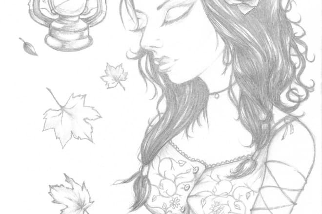 I will draw your fantasy characters