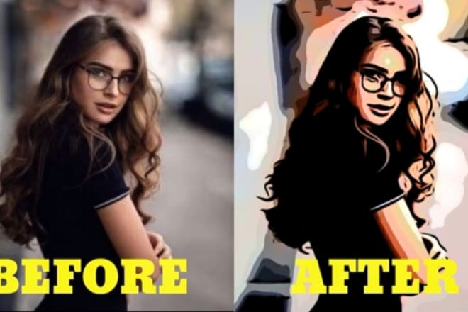I will draw your photo to cartoon portrait in 24 hours