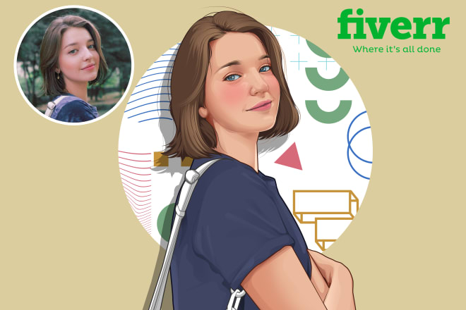 I will draw your potrait into realistic cartoon