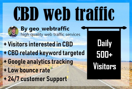 I will drive cbd traffic targeted visitors to your store